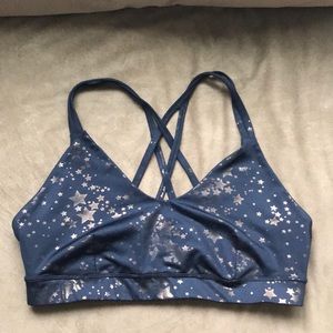 Beautifully Navy & Bronze Starry Night Sports Bra